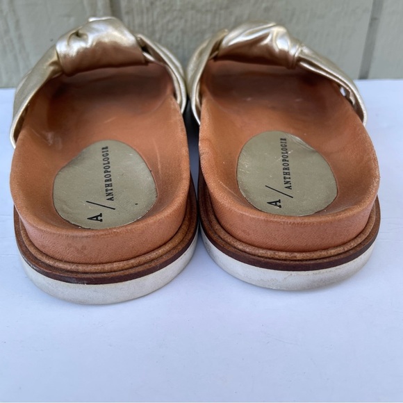 Anthropologie slippers Golden Strap Women's size 36 Made in Spain,Summery,Beach - Picture 7 of 14